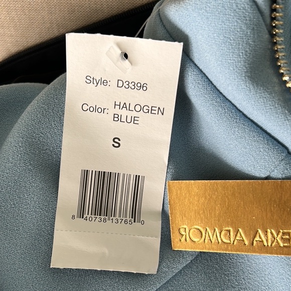 NWT Alexia Admor Jacqueline Light Blue Crepe Midi Dress in Halogen Blue - S - Picture 14 of 16